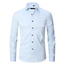 Camisa Social Masculina Elástica Slim Fit